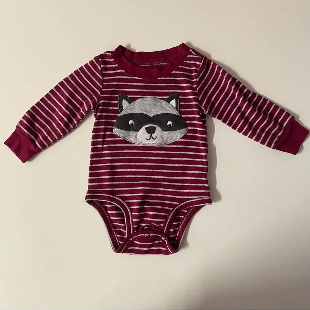 Carter’s Baby Boys’ 6 Months Long Sleeve Bodysuits EUC